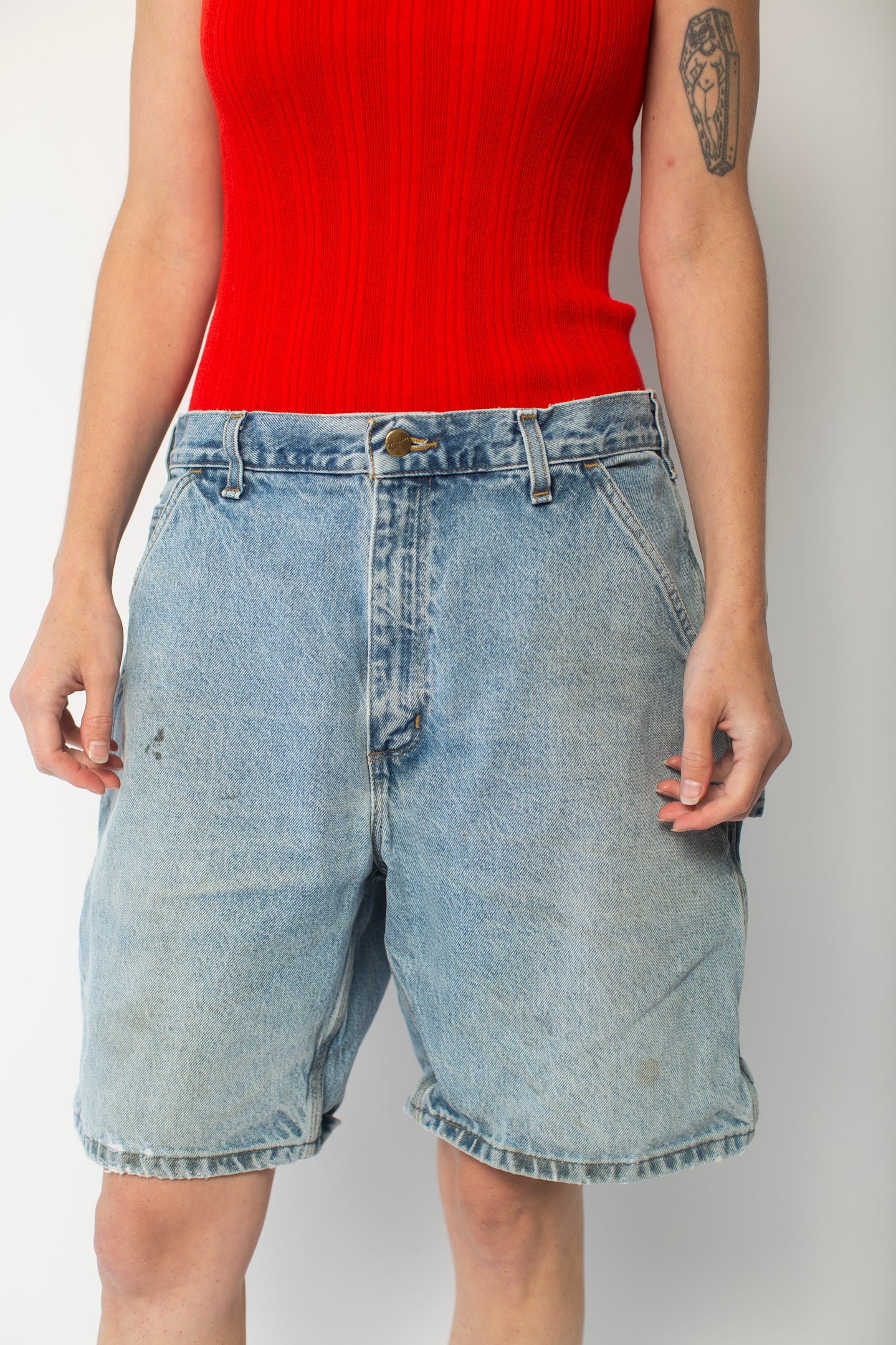 Carhartt jean shorts on sale
