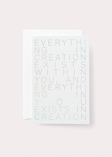 Creation Card Noat